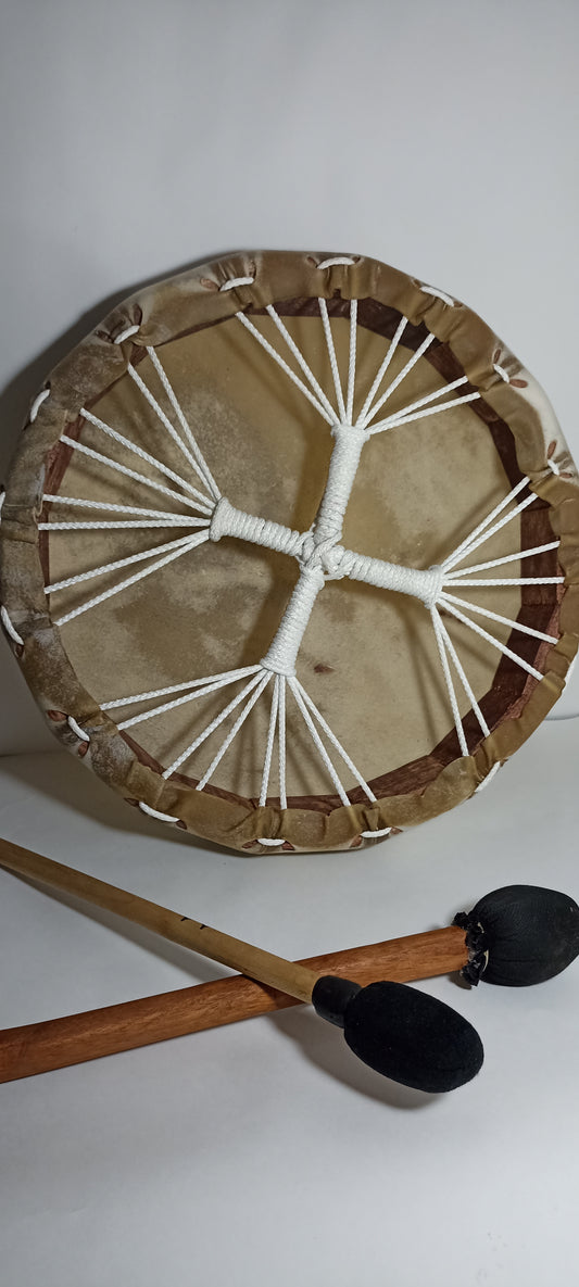 “Panhuehuetl” Drum - Buffalo and Cedar